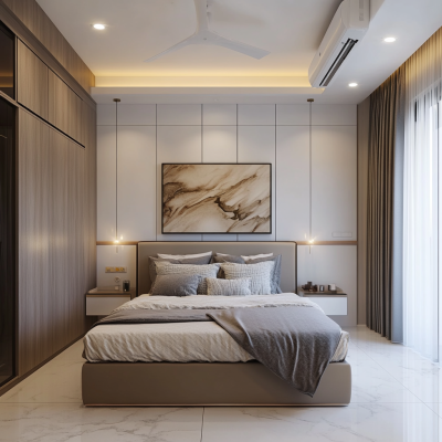 ayush4414_a_view_of_bed_room_interior_white_walls_modern_bed_wa_0c6cf859-db91-4915-913f-754154511219